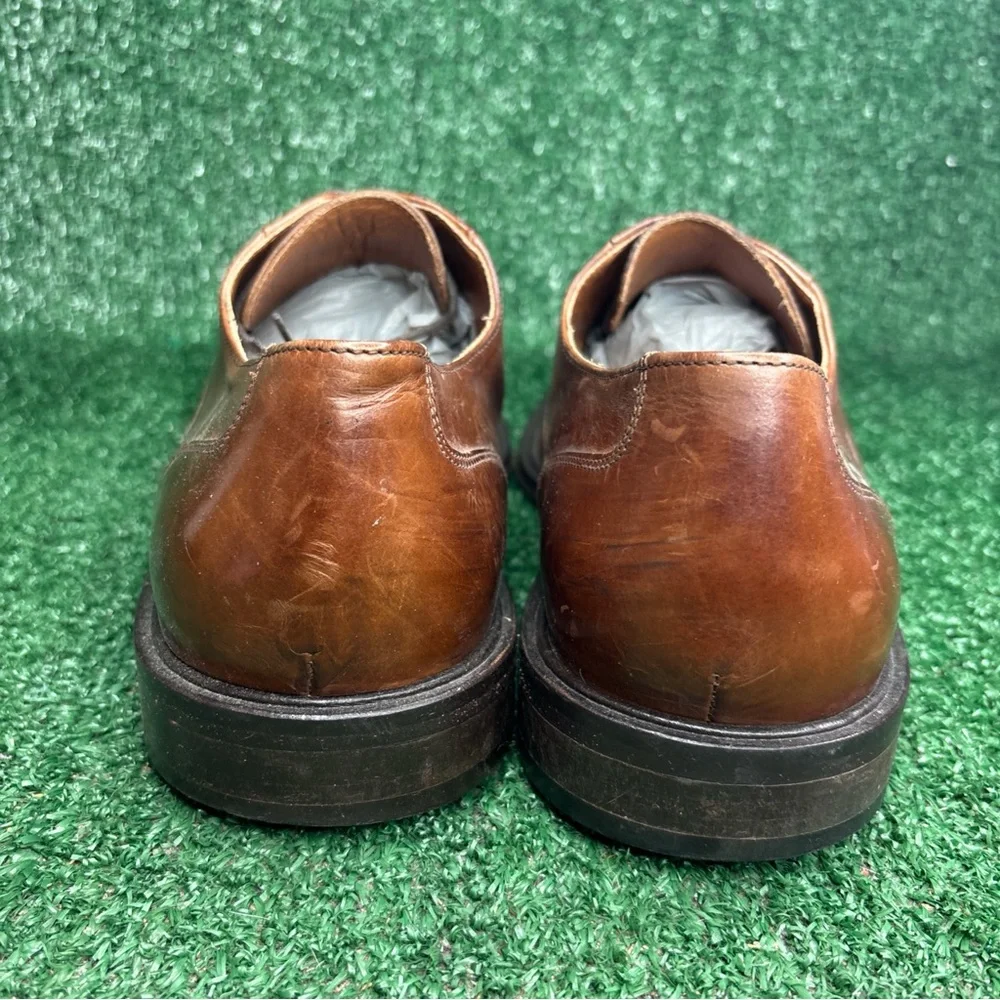 Vintage Bostonian Italy Oxfords Dress Shoes Size 11 Wide Brown Leather‎